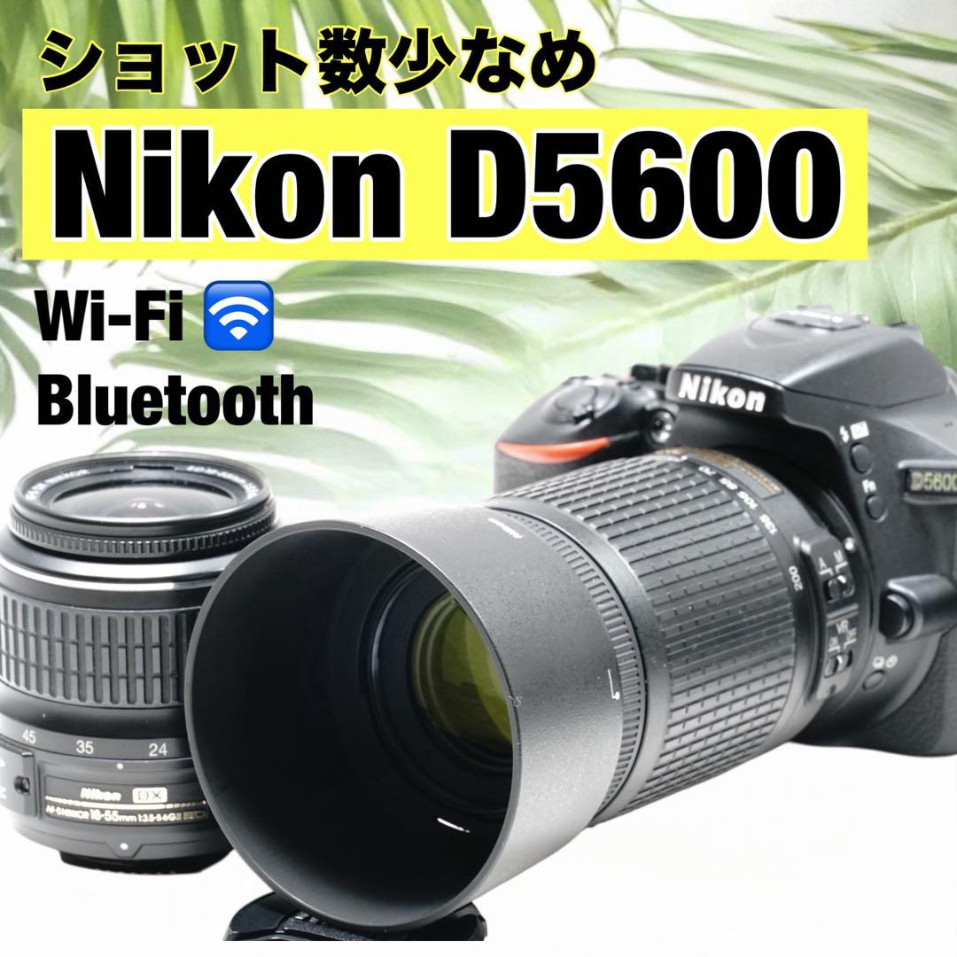 ✨Nikon D5600 美品✨スマホ転送 Wレンズキット✨一眼レフ 初心者 ✨Nikon D5600 美品✨スマホ転送 Wレンズキット✨一眼レフ 初心者